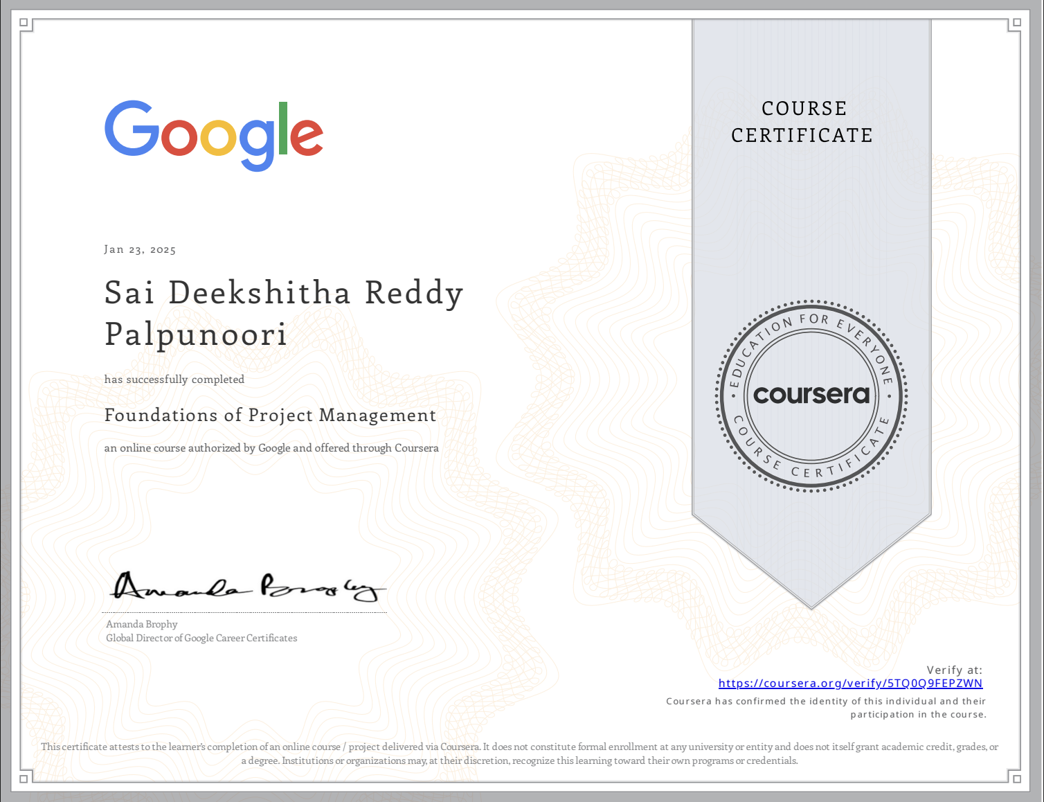 Foundations of Project Management